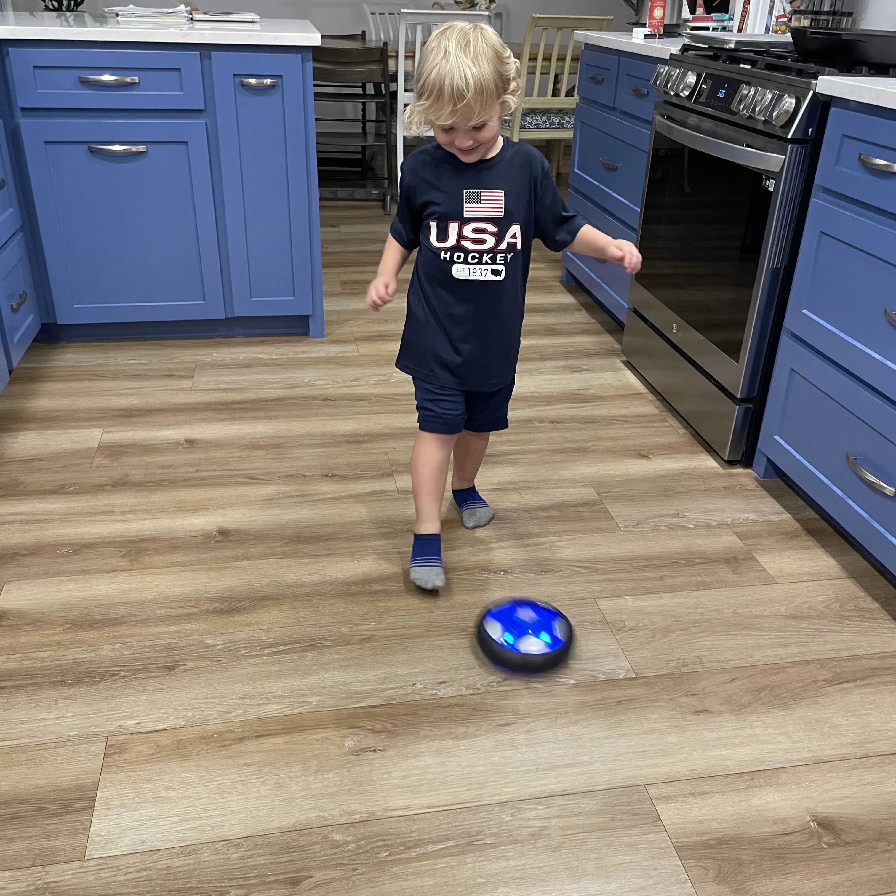 KiddoSpace™ - LED Hover Football for Kids