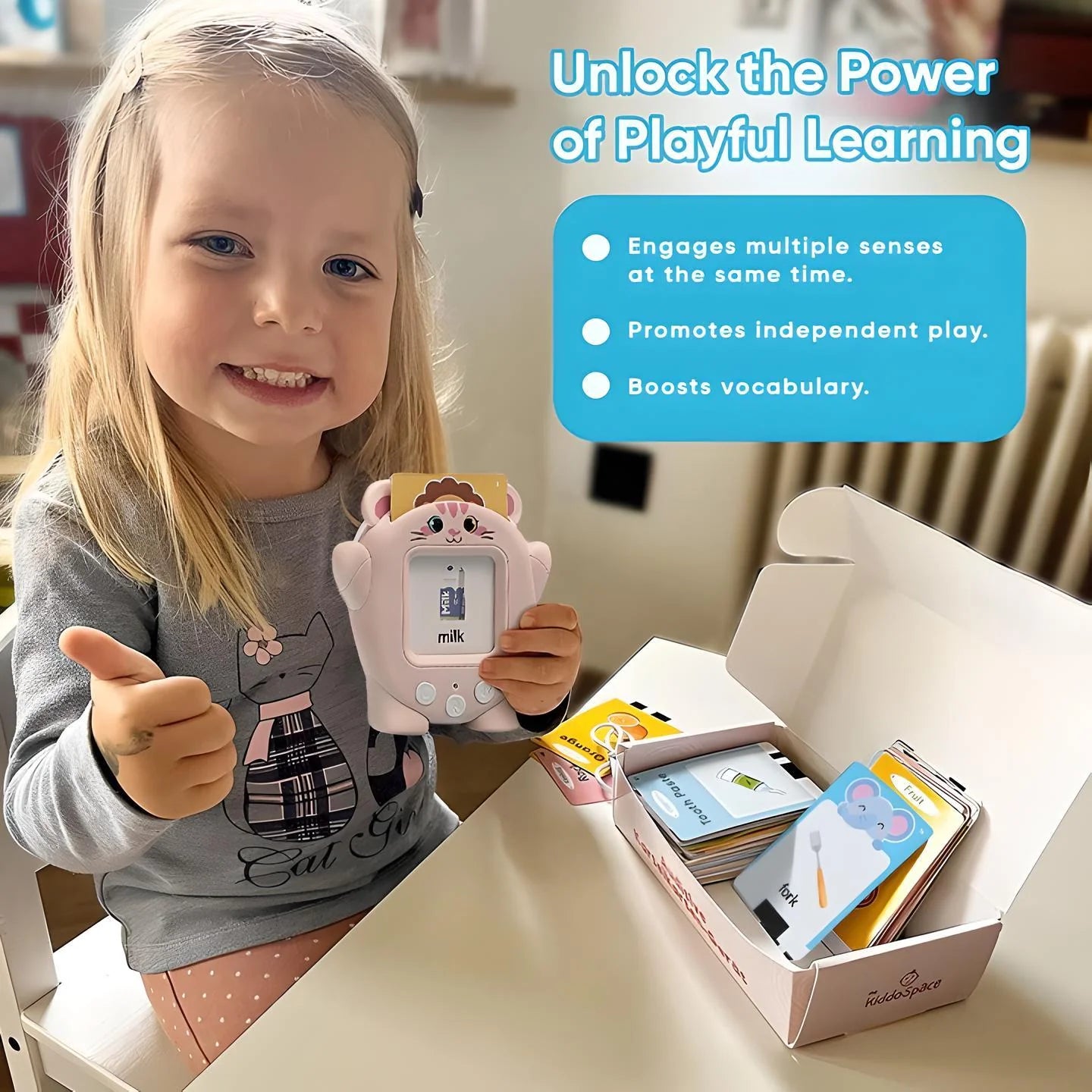 KiddoSpace Talking Cards (British Pronunciation)