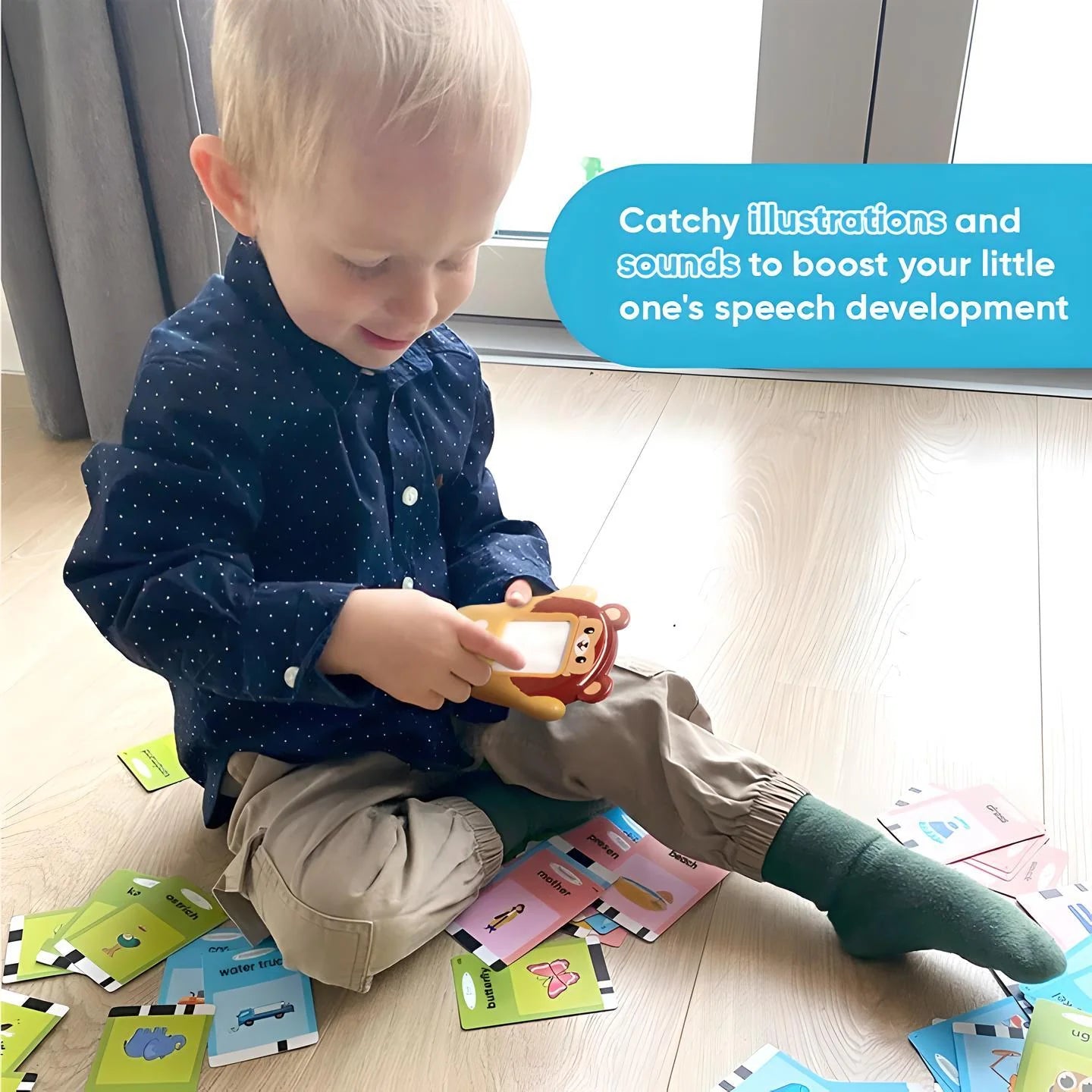 KiddoSpace Talking Cards (British Pronunciation)